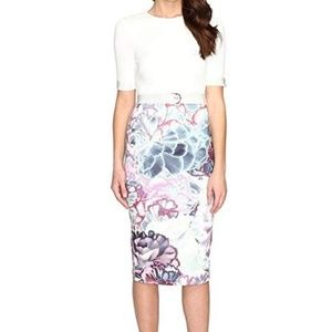 Ted Baker Stephie Illuminated Bloom Contrast Dress